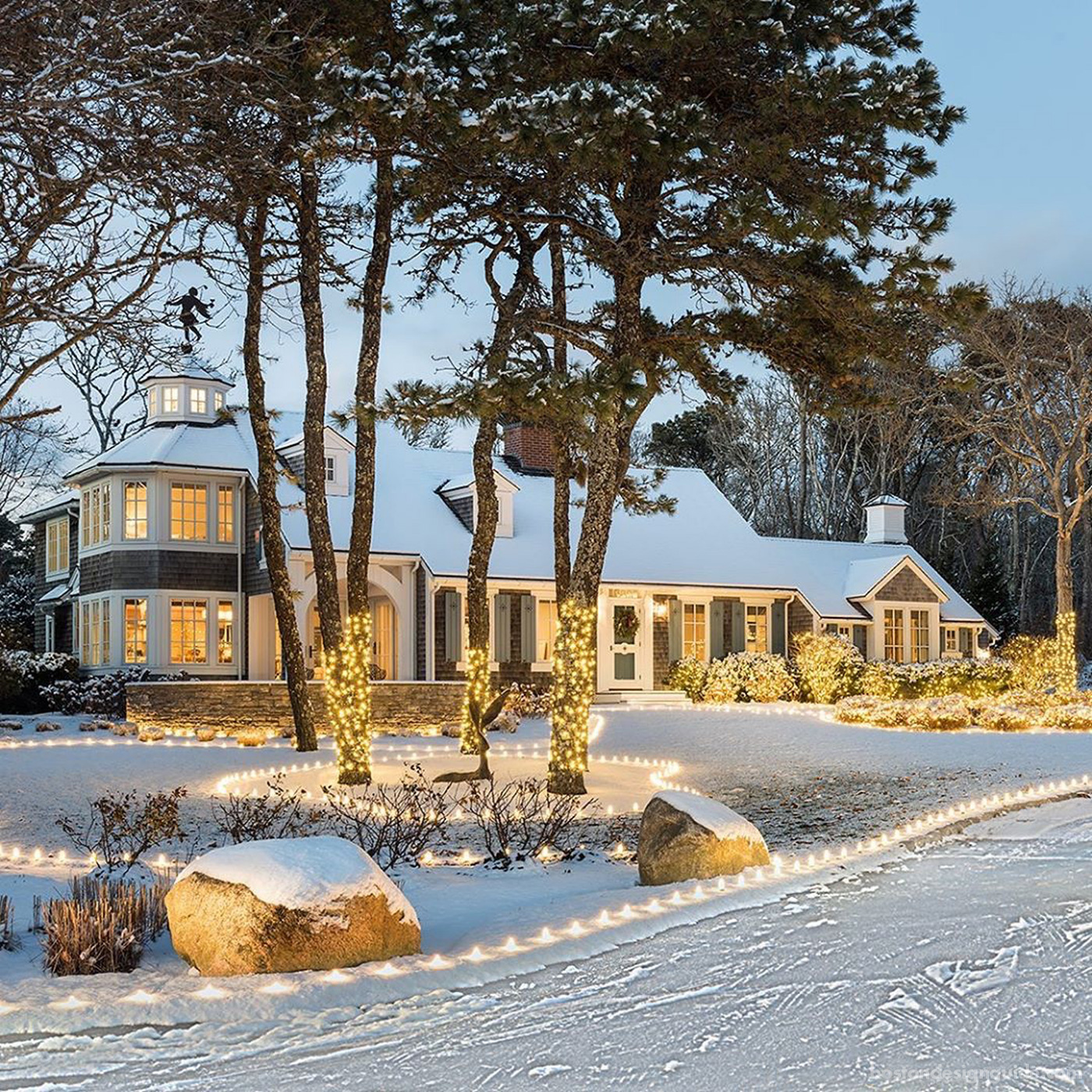 Home dressed for the holidays by Polhemus Savery DaSilva