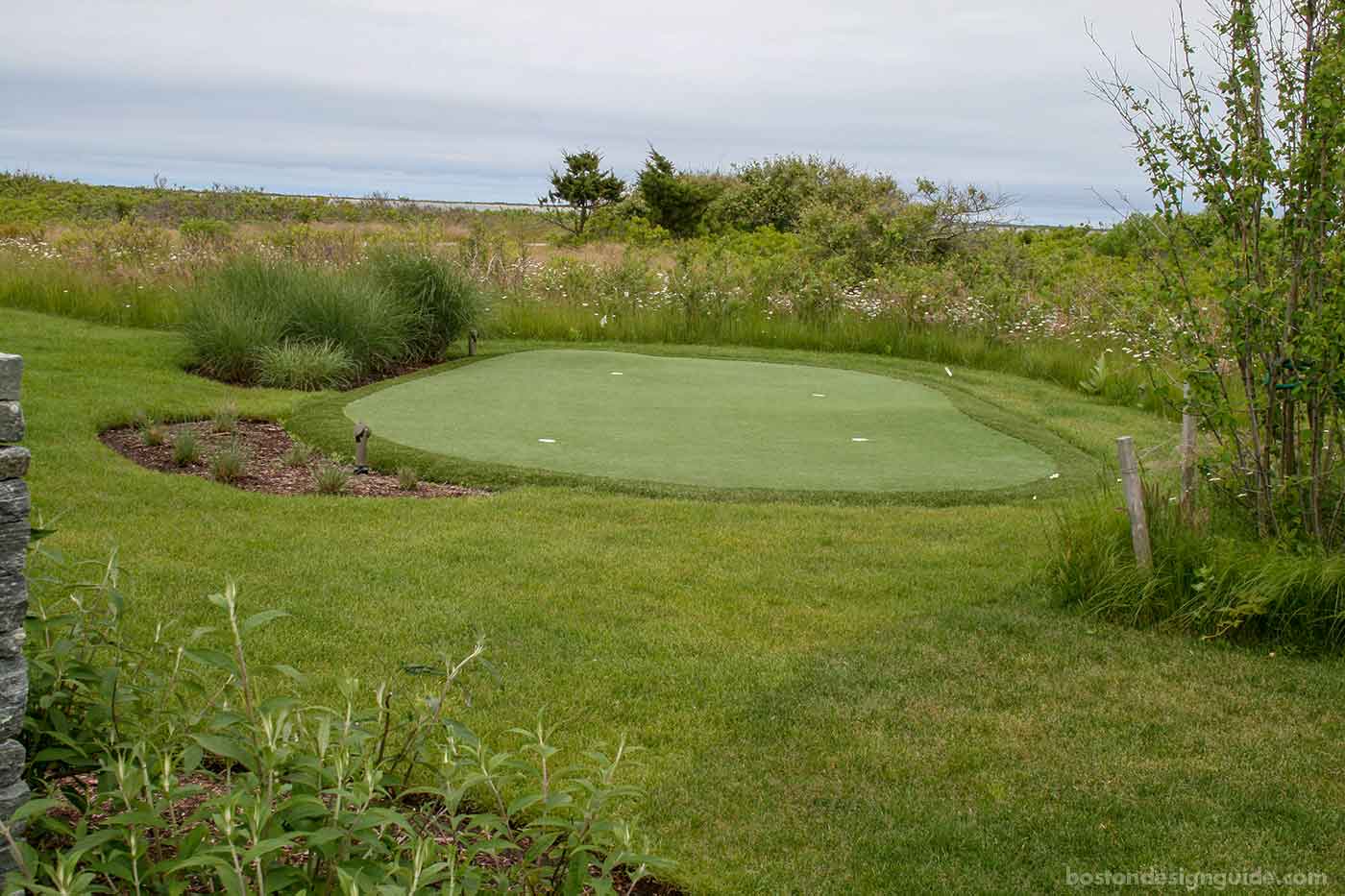 Residential putting green designed by Sudbury Design Group