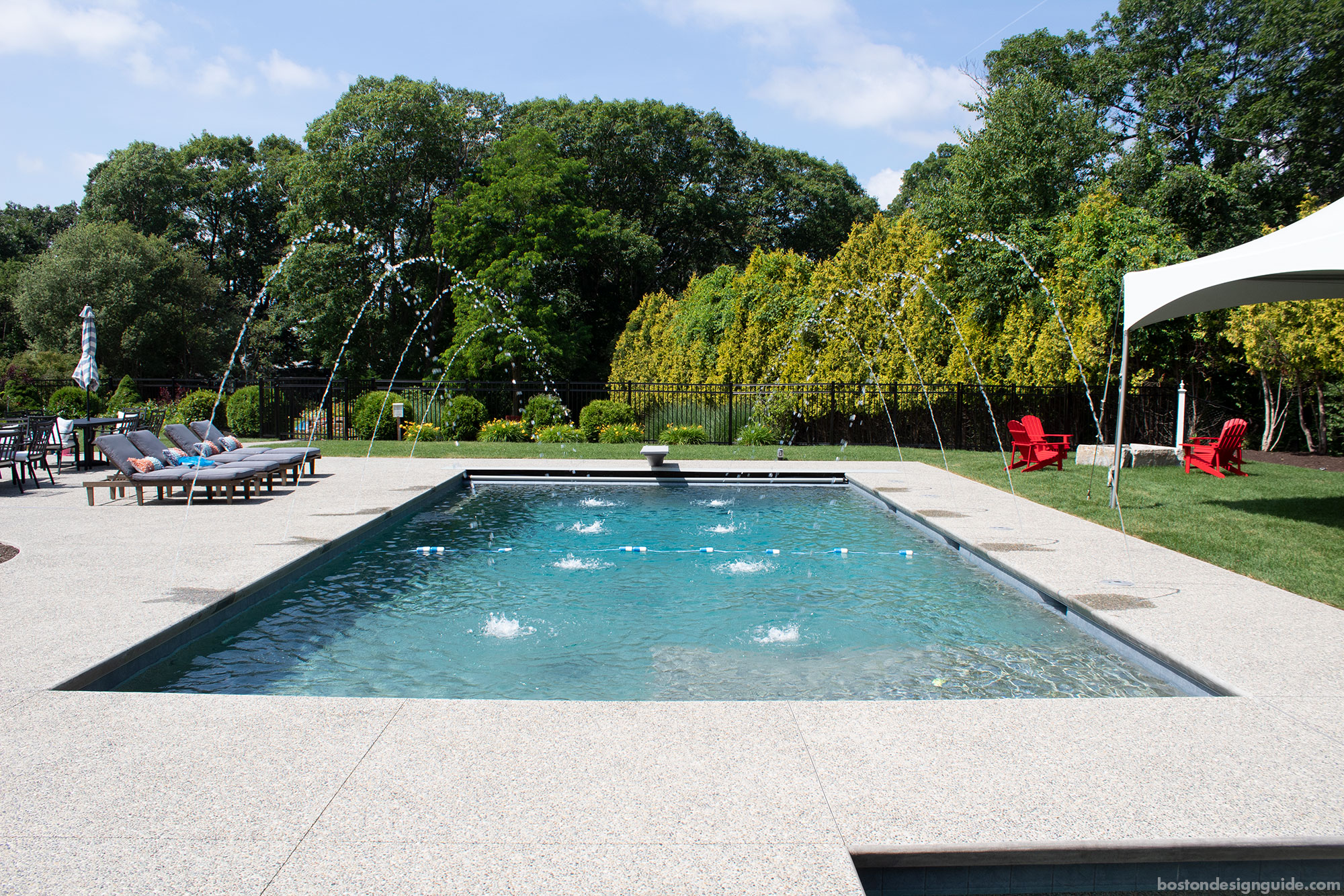 Inground gunite pool by SSG Pools