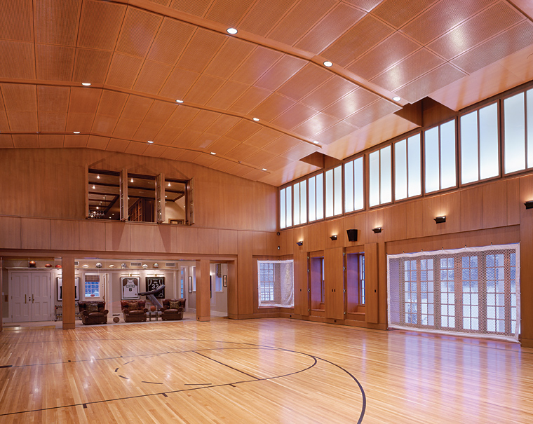 High-end indoor basketball court
