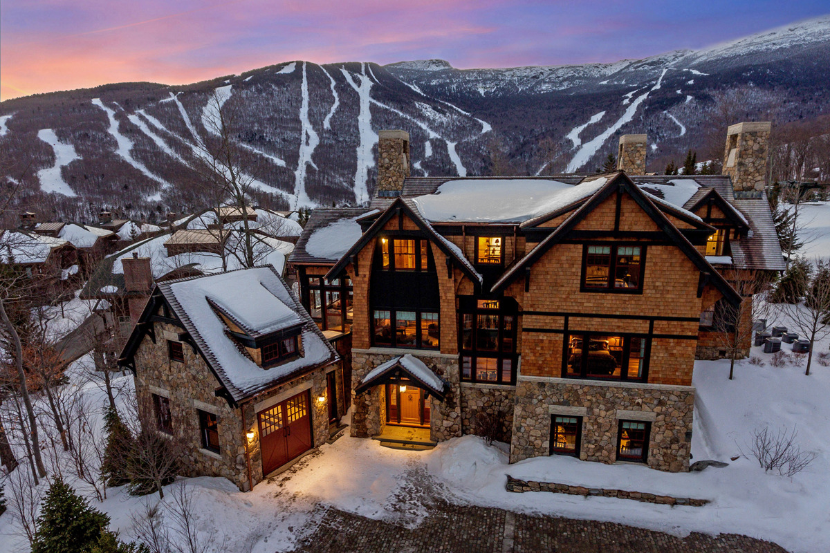 exterior view of ski home