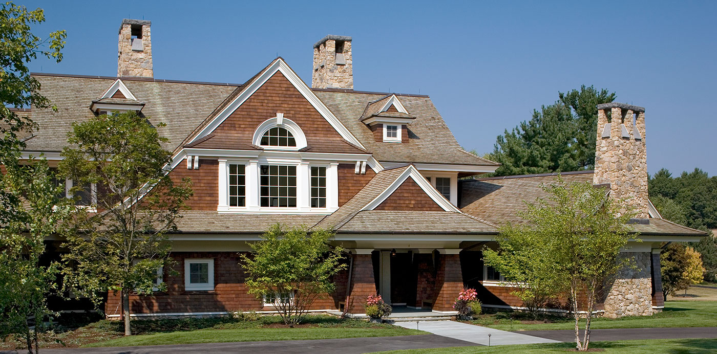 Shingle-style home by architect Shope Reno Wharton