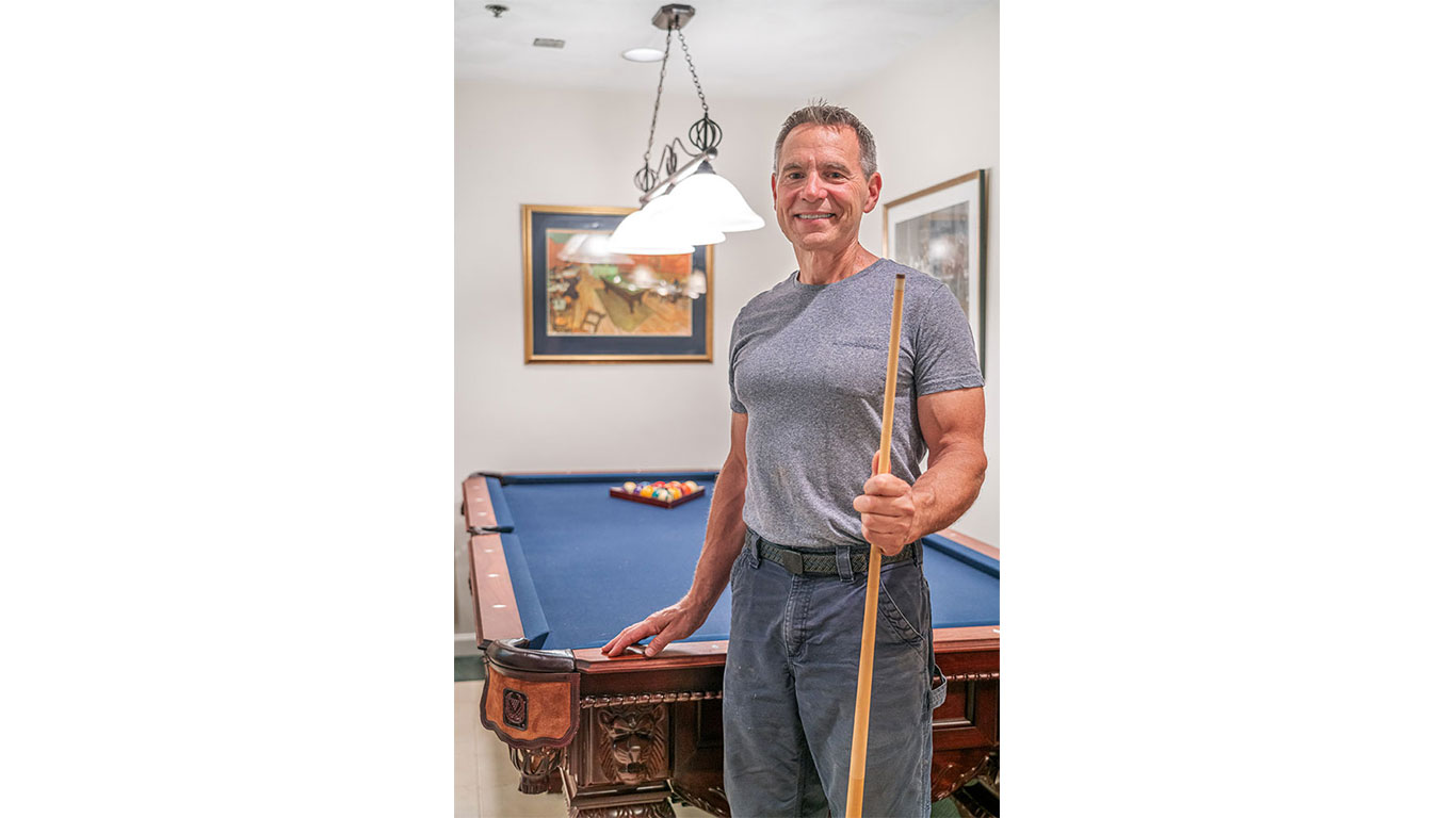 Owner Stephen Kelly of Boston Billiard Emporium