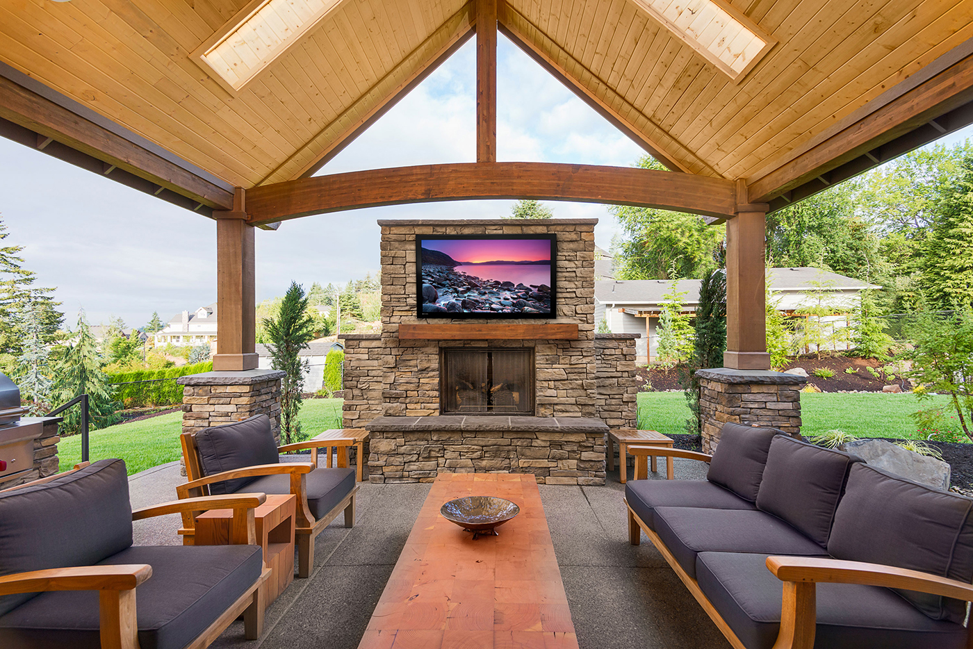 High-end outdoor TVs