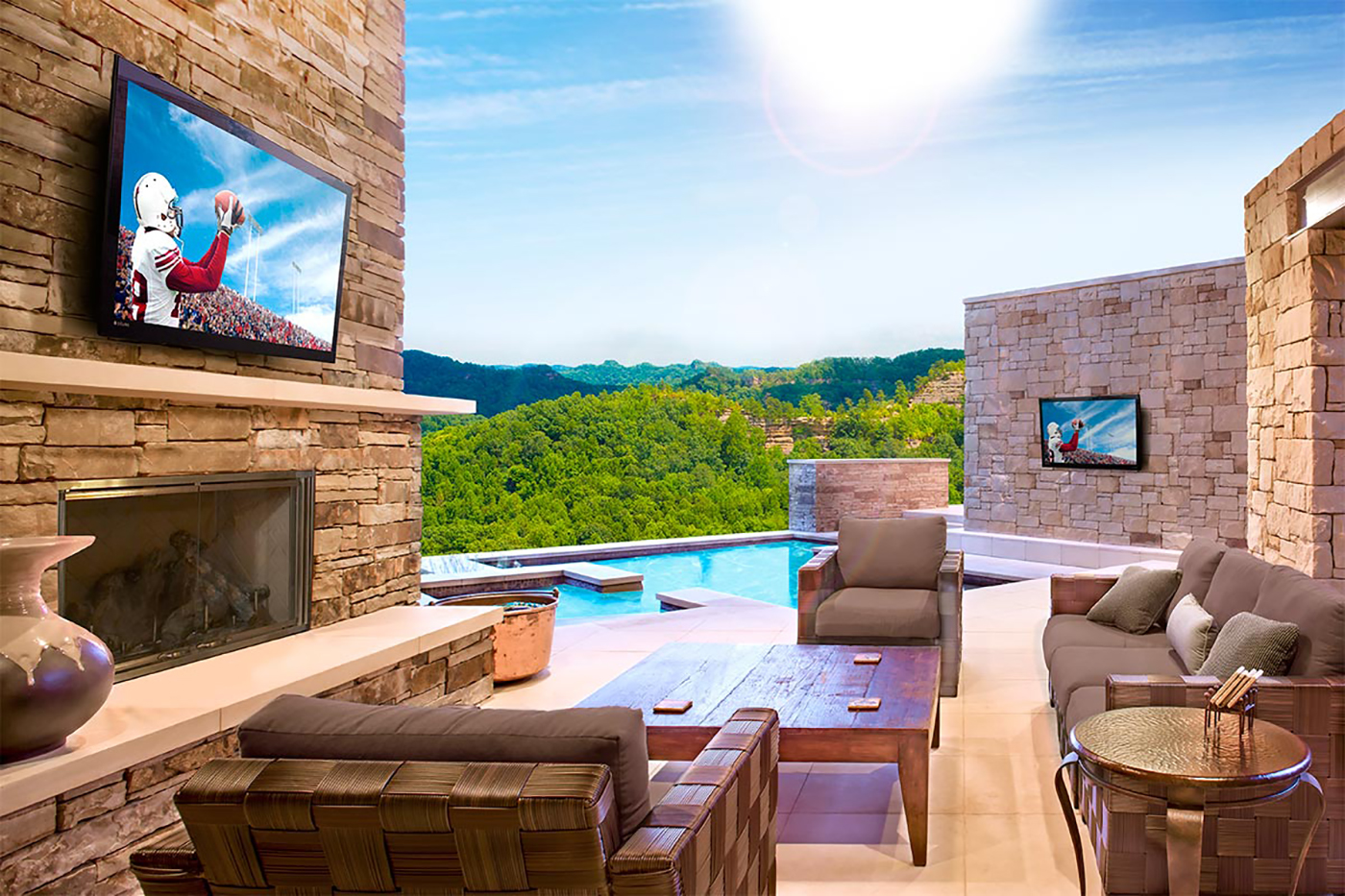 High-end outdoor TVs