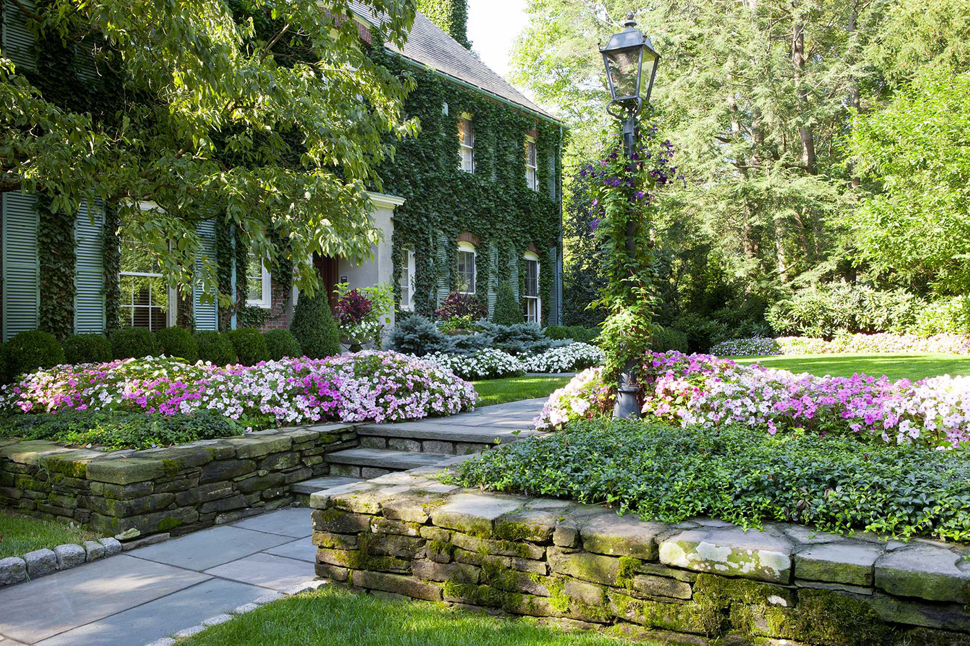 Lush, layered landscape design by Sudbury Design Group