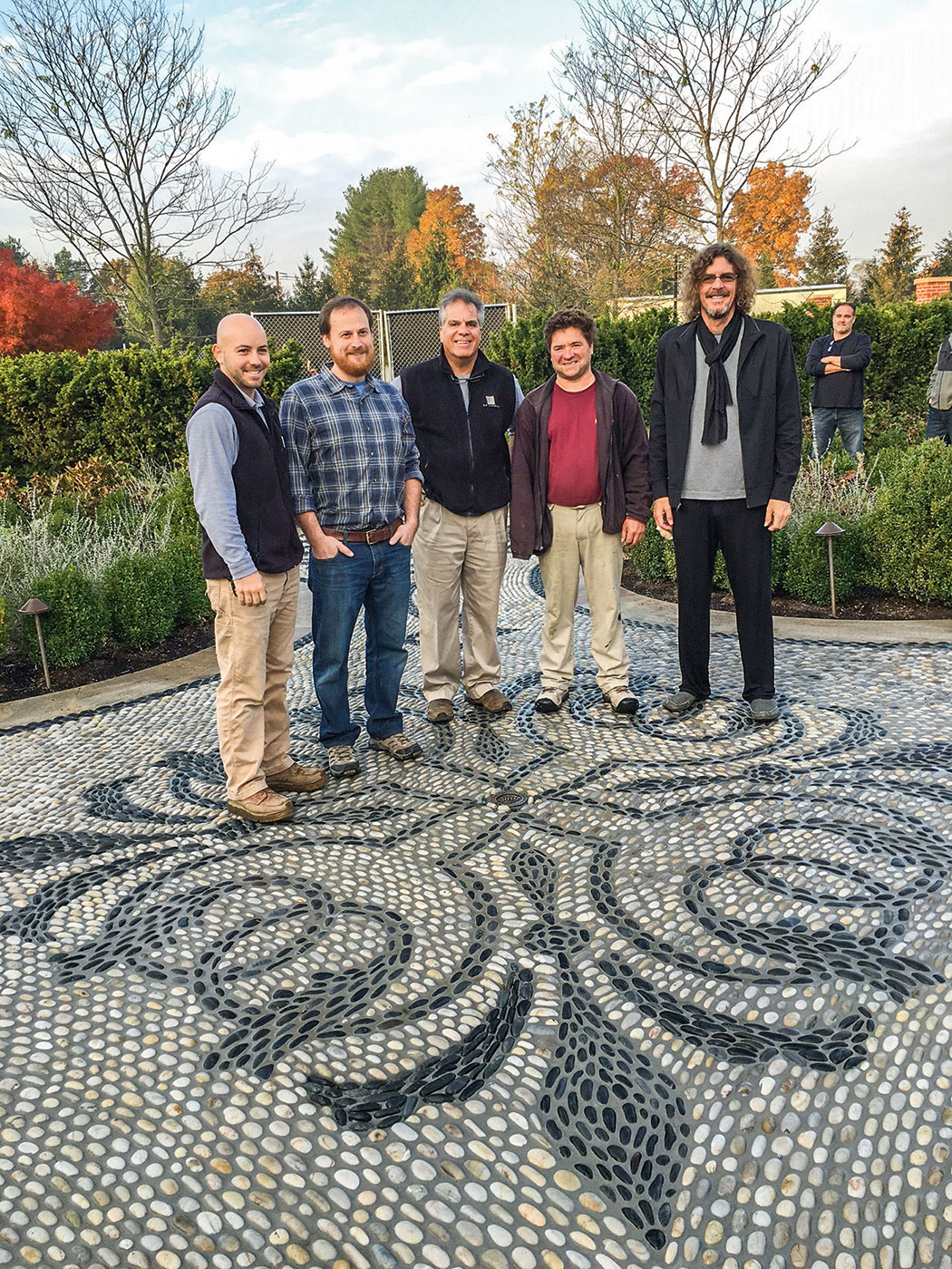 The team behind Ernie Boch Jr.'s pebble terrace