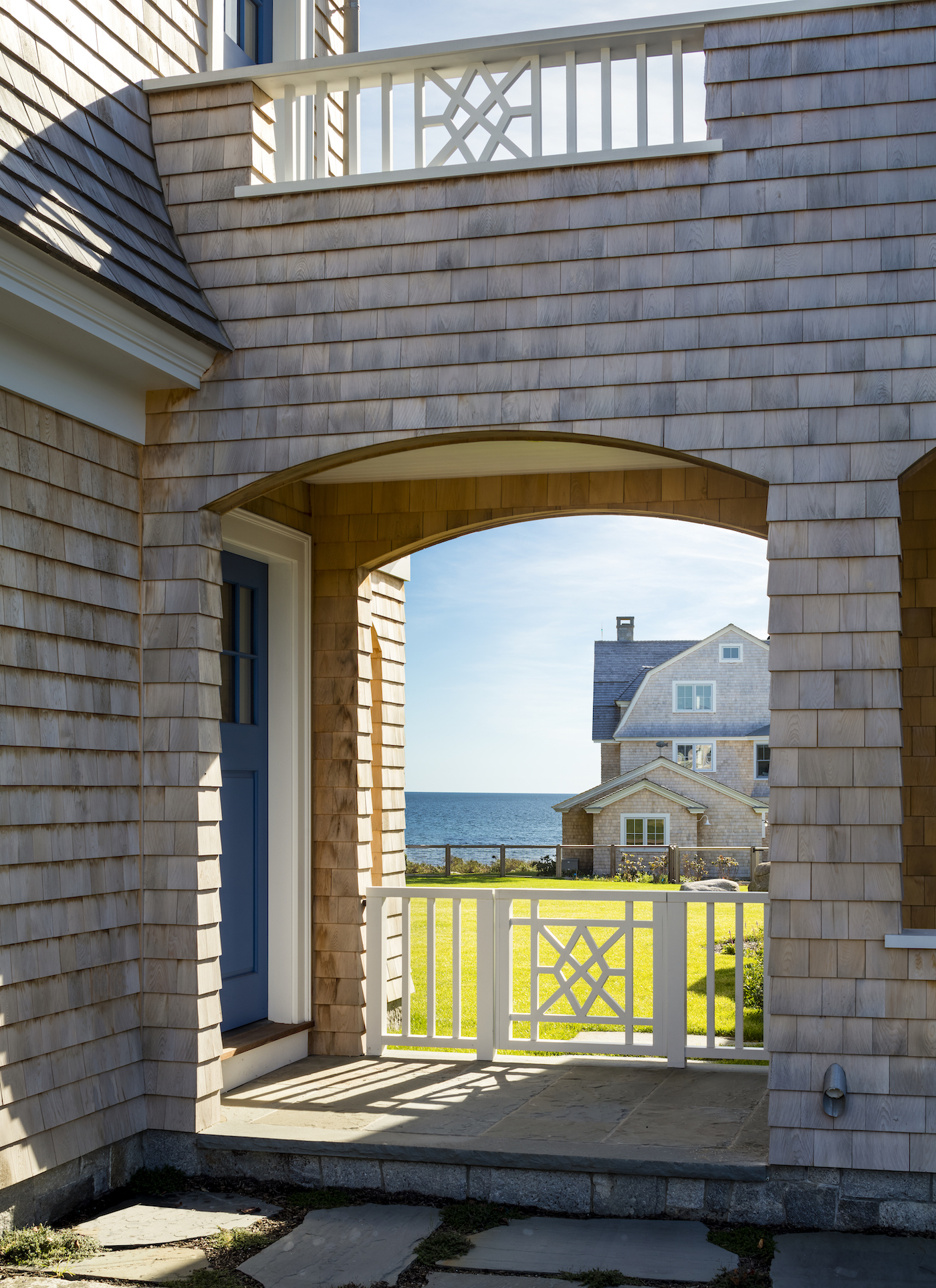 SV Design, Warren Jagger, Thrushcross, Rhode Island Beach Home, Exterior Archway