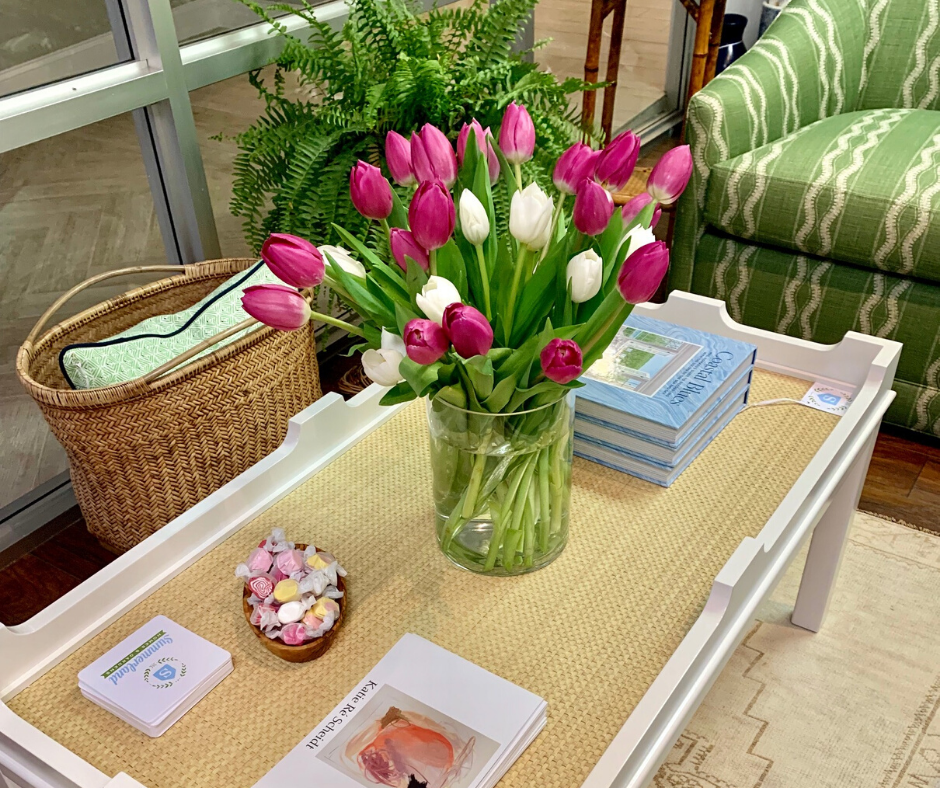 Interior Springtime decor from Summerland Homes and Gardens