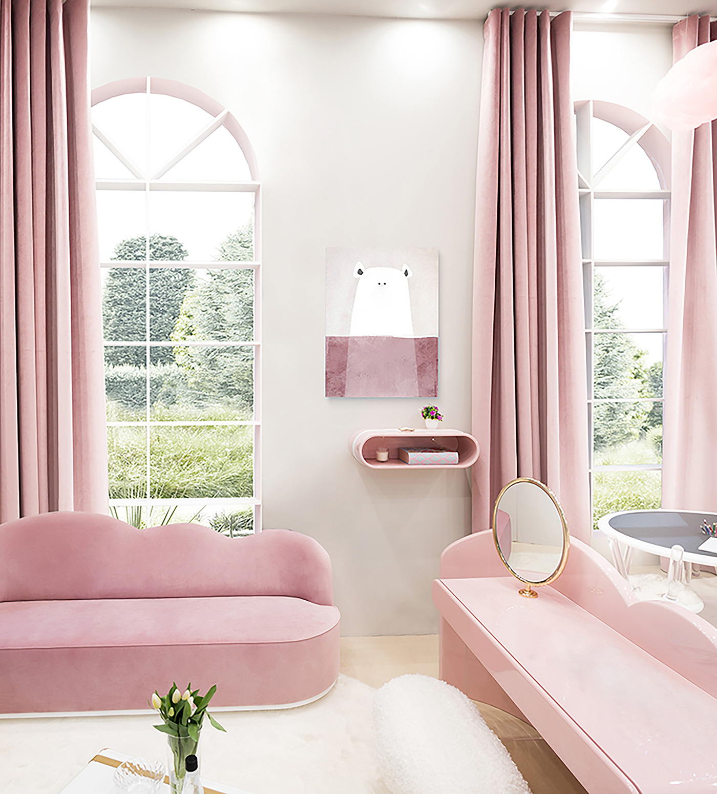 Interiors spaces in the home inspired by Valentine's Day Interiors spaces in the home inspired by Valentine's Day