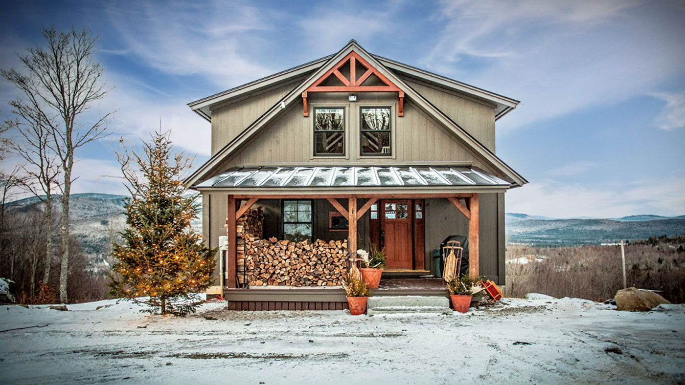 Yankee Barn Home, Moose Ridge Lodge, New Hampshire, Photo by Northpeak DesignN