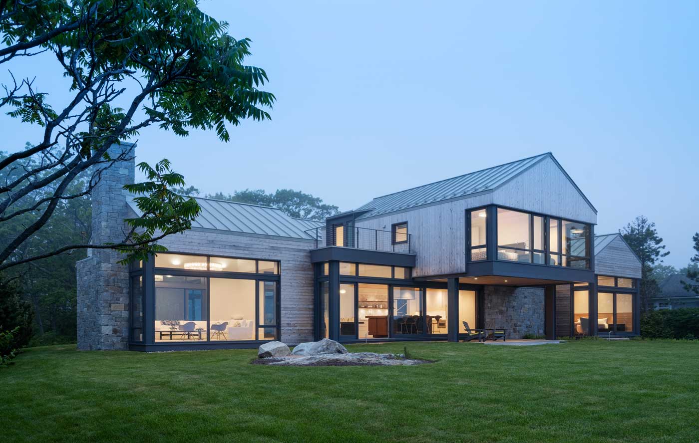 front view of modern house