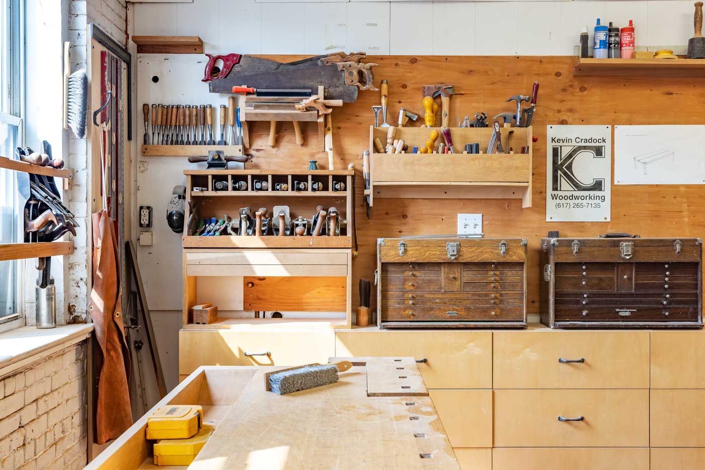 Kevin Cradock woodworking shop