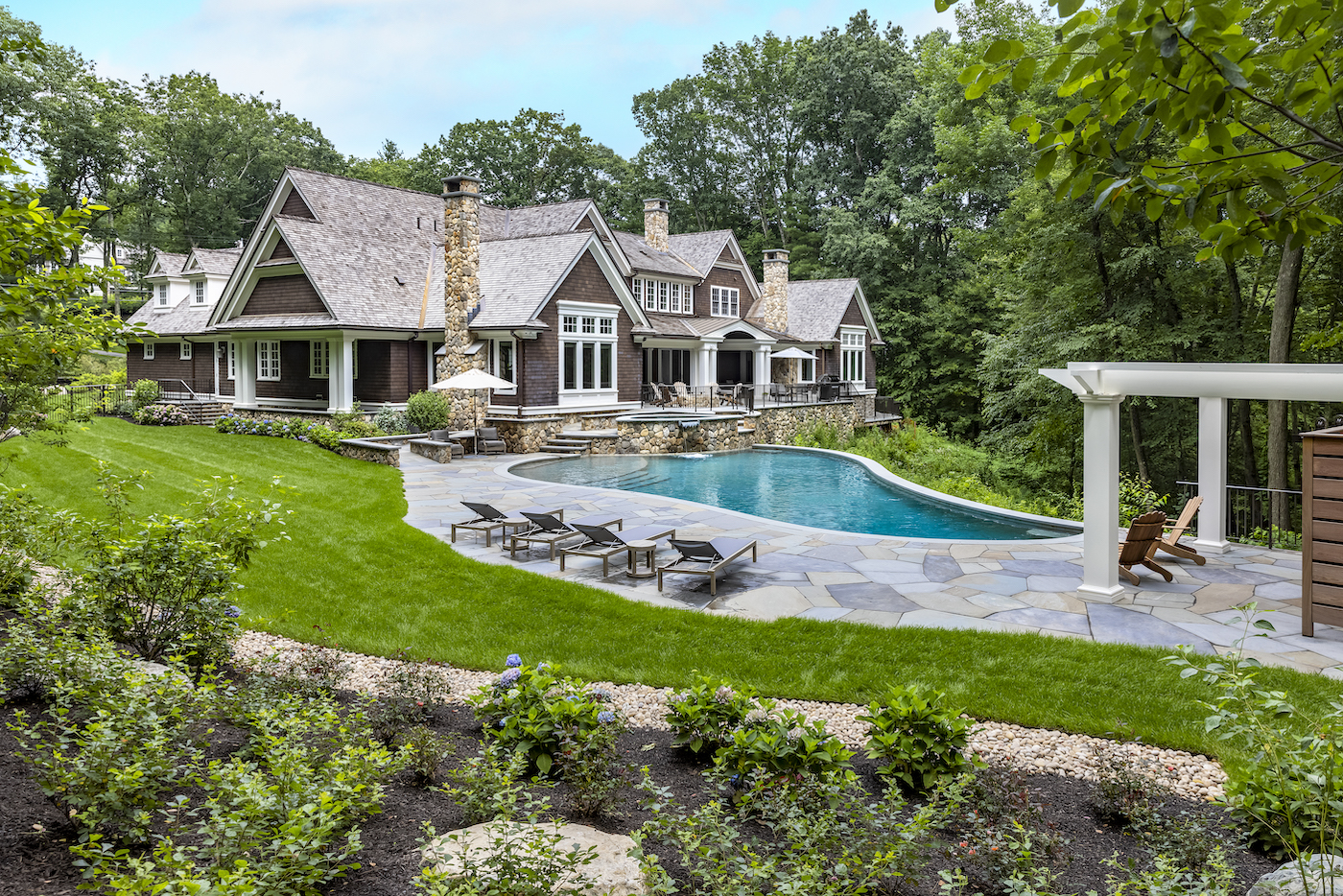 pool design, curved pool, karen sebastian