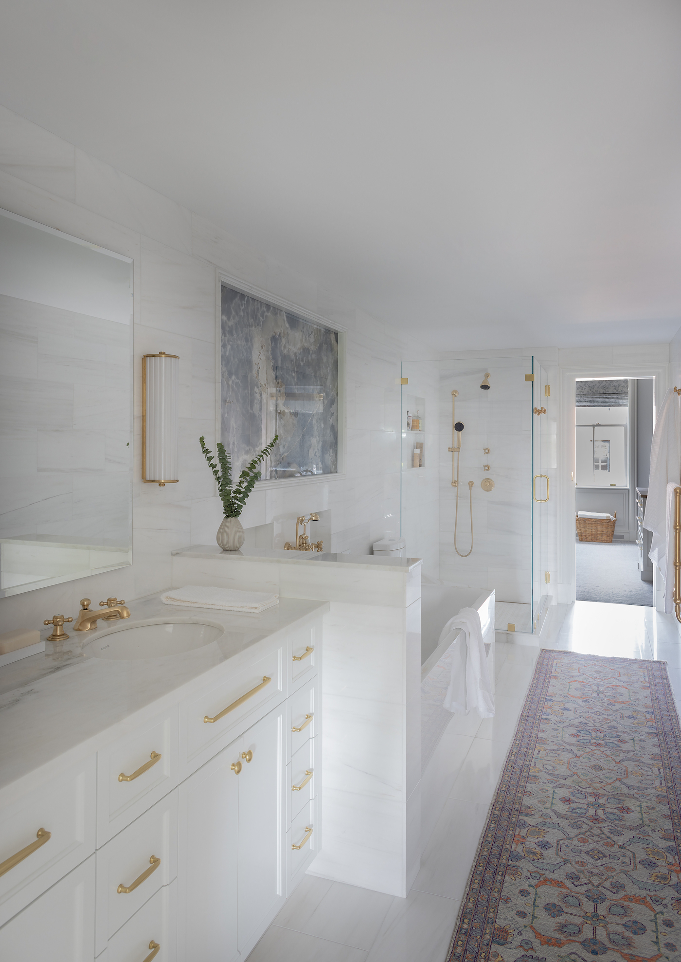 SV Design, Brownstone in the City, Boston, Primary Bath