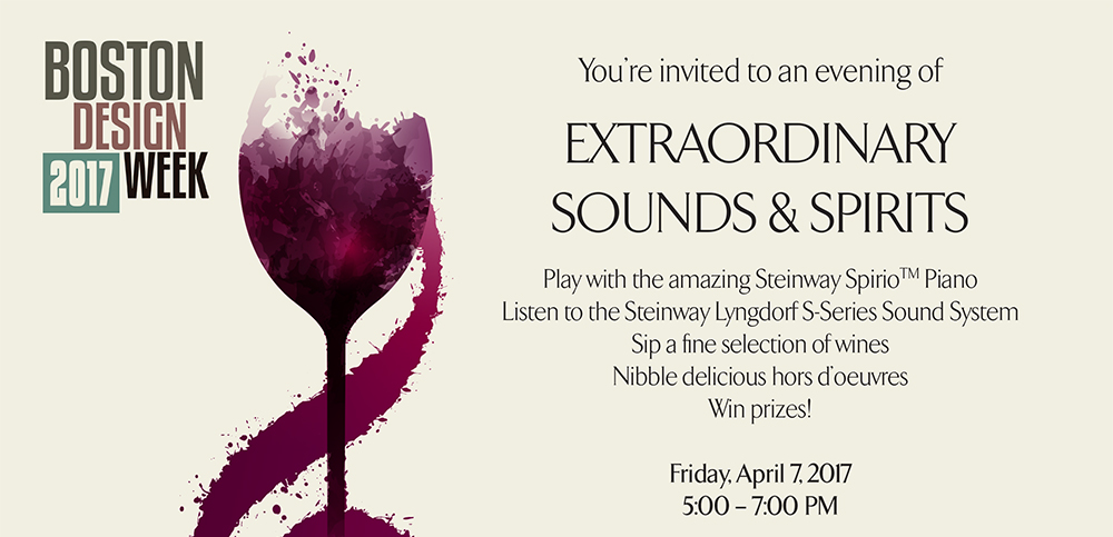 Boston Design Week: Extraordinary Sounds & Spirits Steinway Spirio Piano, Steinway Lyngdorf S-Series Sound System, Boston Design Week, Audio Video Design, M. Steinhart & Sons, Boston Design Guide