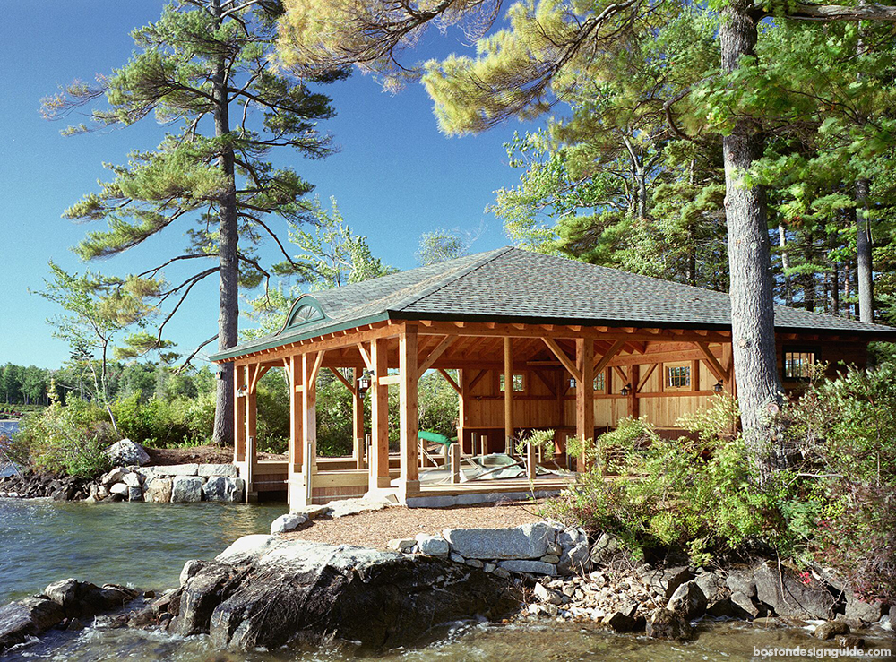 relaxing boathouse architecture