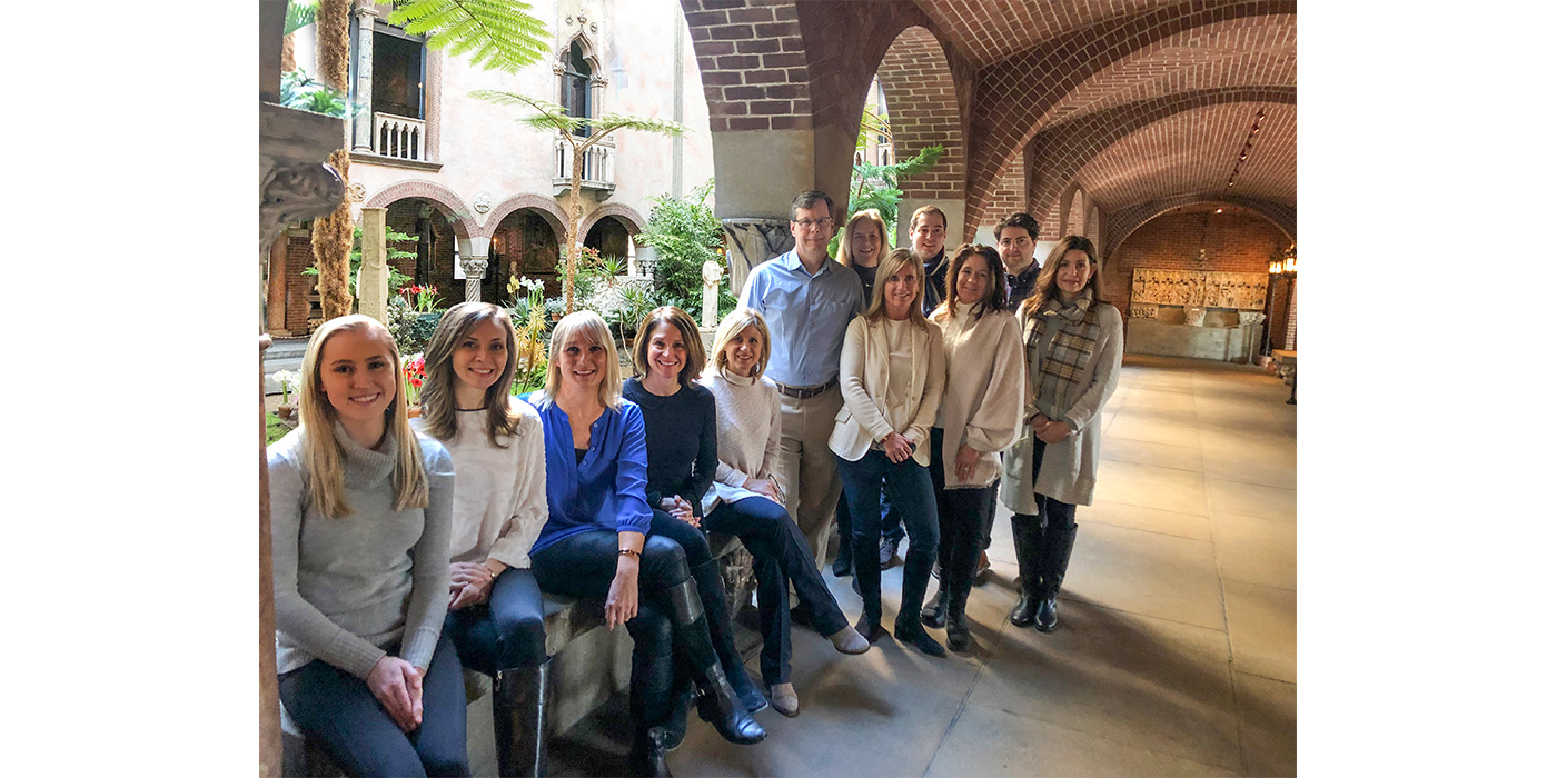 The Boston Design Guide staff at the Isabella Stewart Gardner Museum