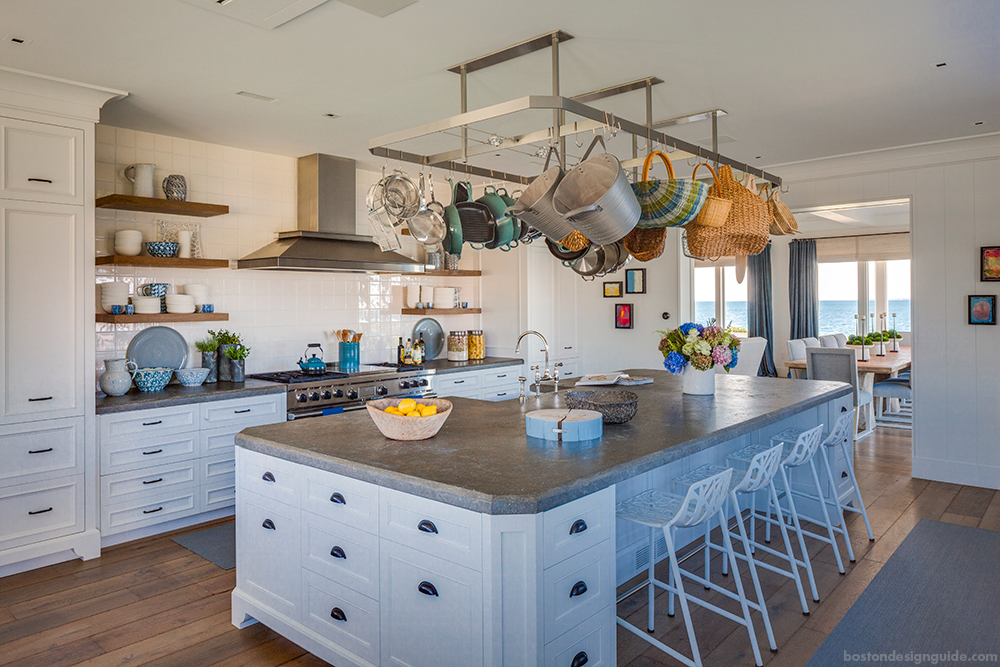 New England Beach Home Kitchen Design