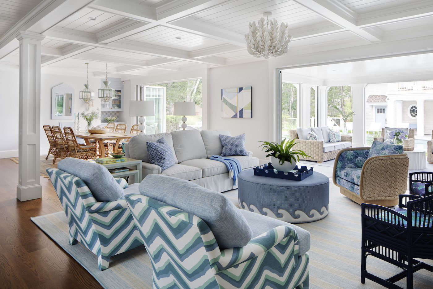 osterville home, digs design, living room