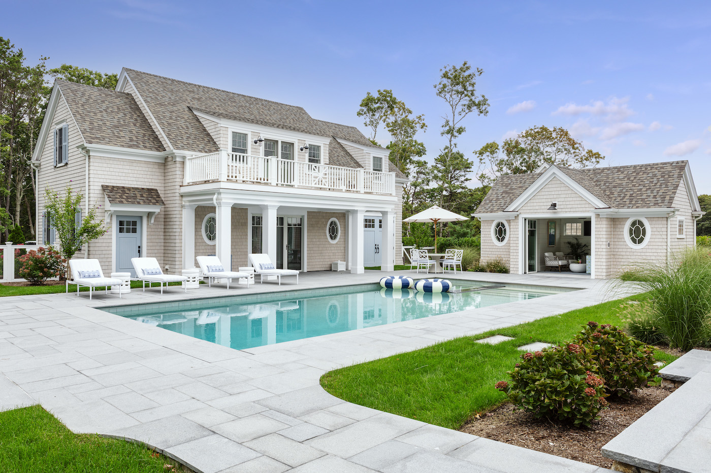 osterville home, digs design, bayside builders, phillip golden architect, pool