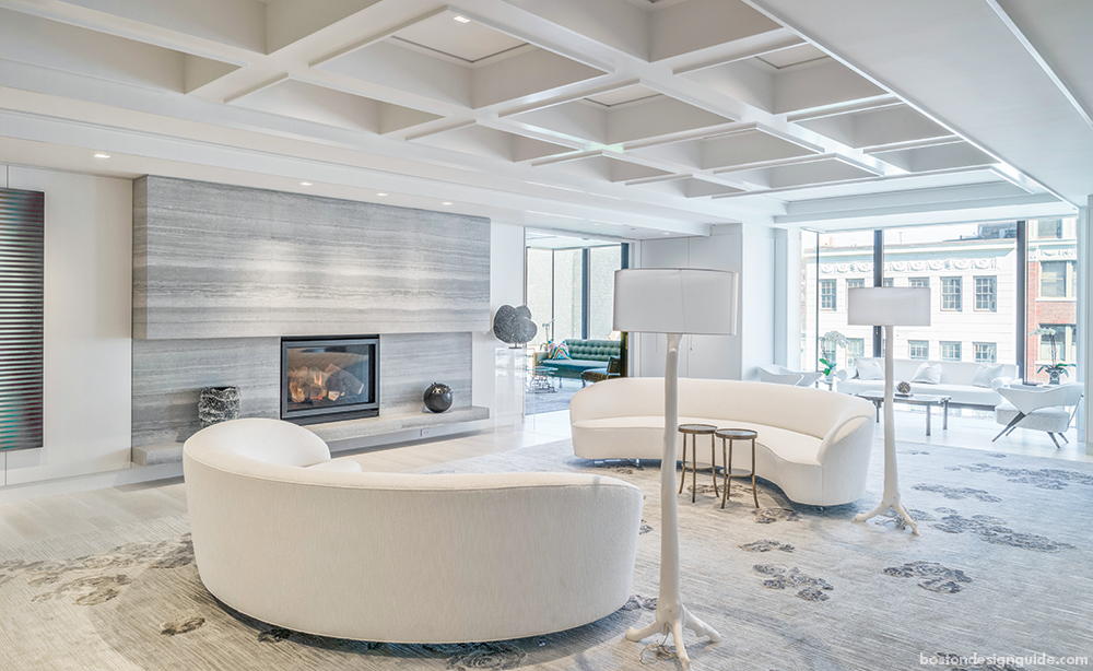 modern home living in Boston