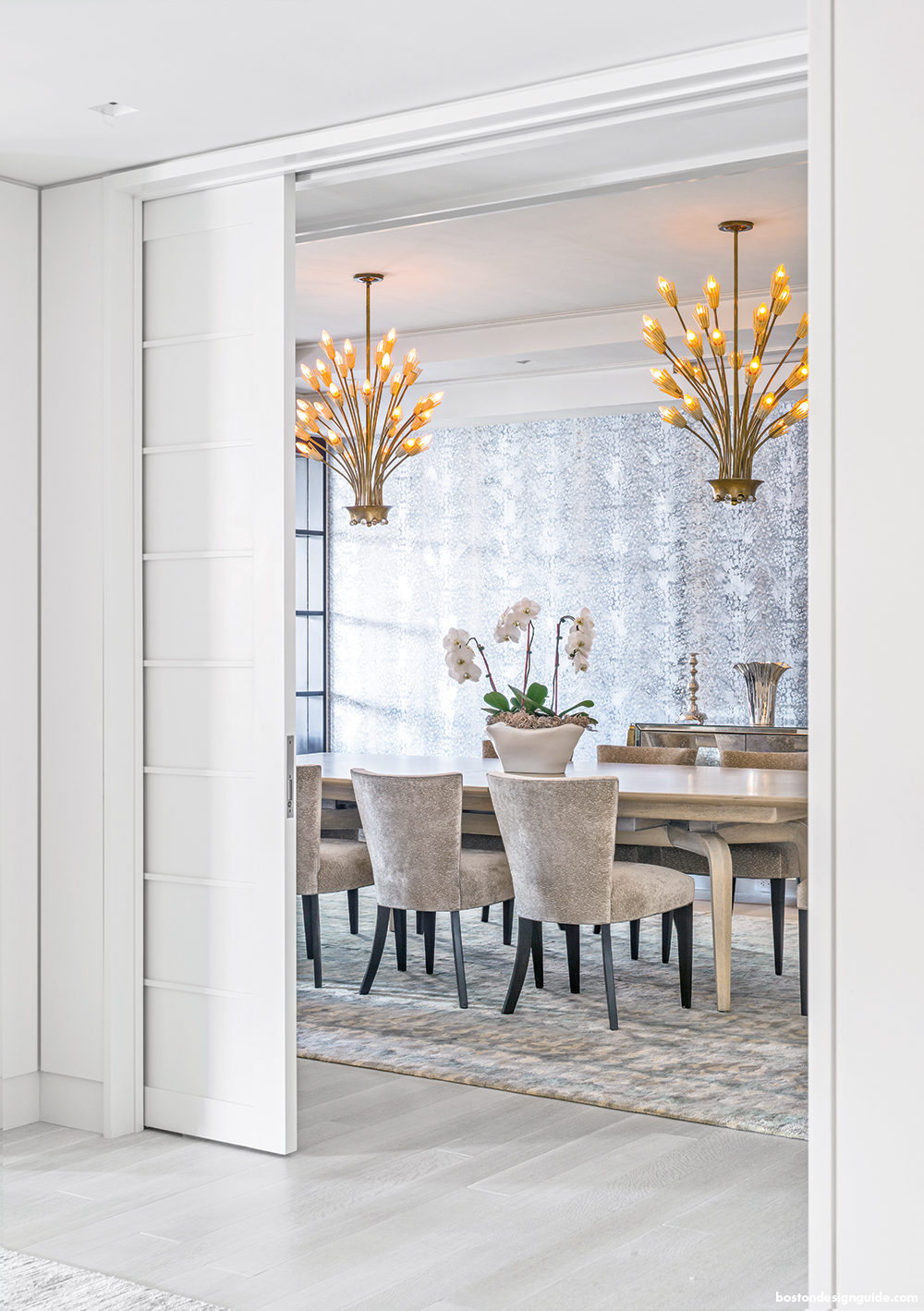 gorgeous dining room in high-end condominium