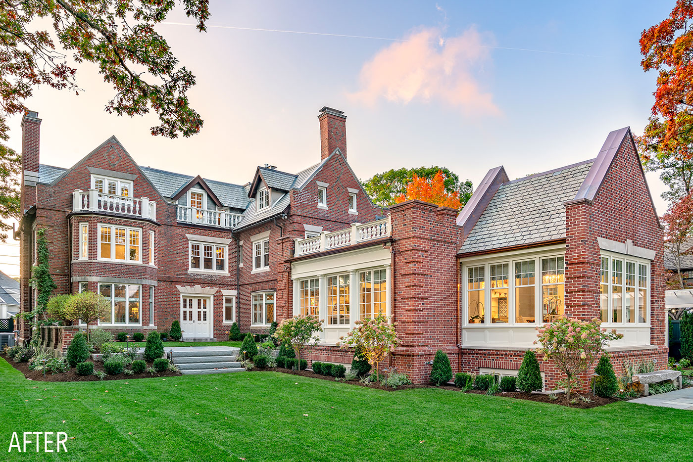 Custom brick renovation and addition by Jan Gleysteen Architects