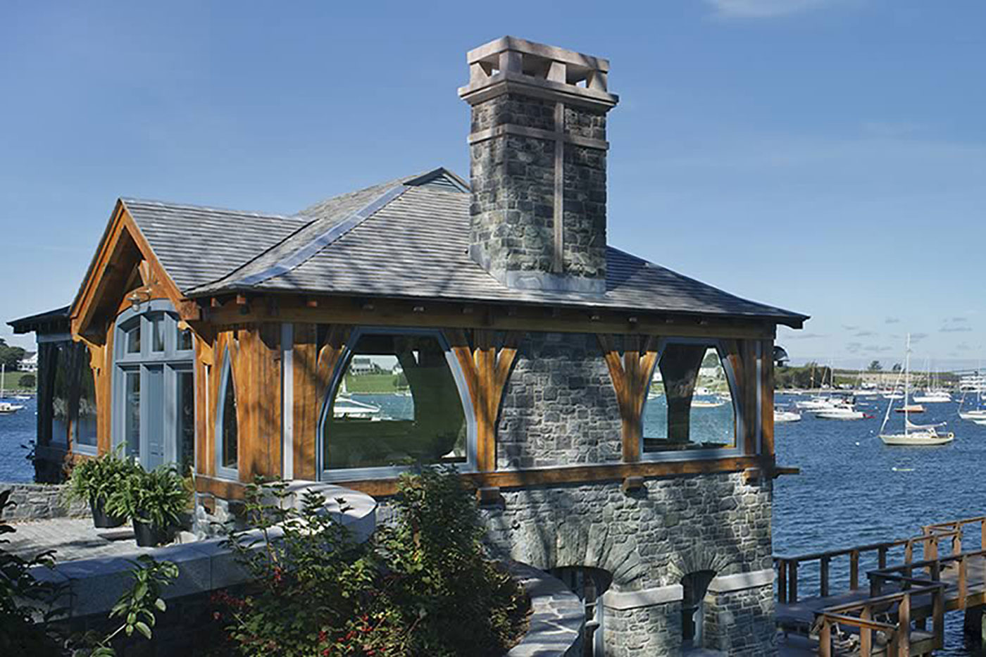 Custom boathouse renovation