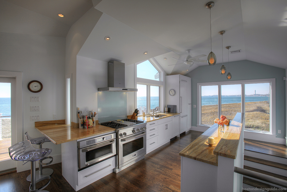 Residential kitchen beach home renovation