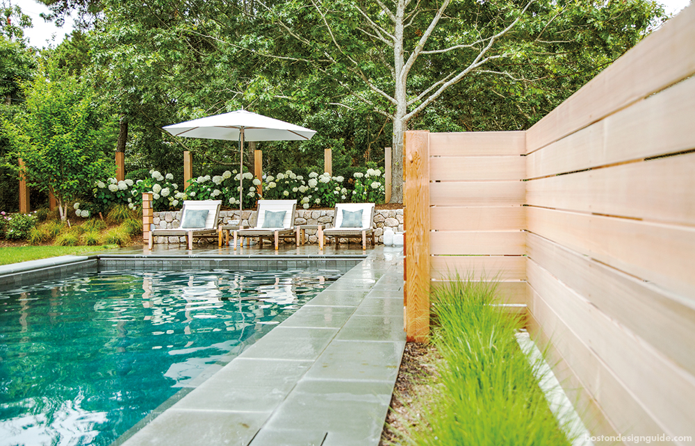 Cape Cod Summer Home Outdoor Pool and Beautiful Landscaping