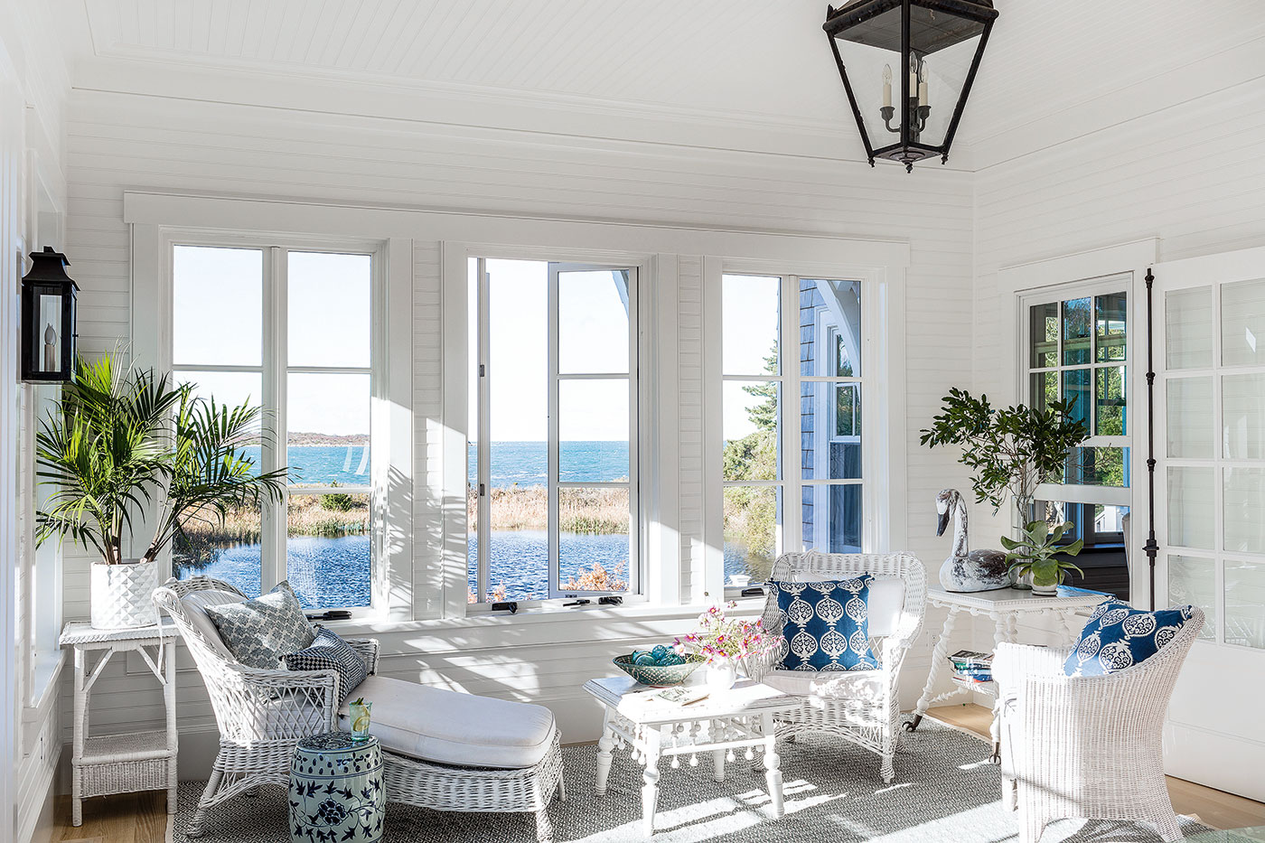 Sun porch of a beloved Cape Cod home and high-end renovation