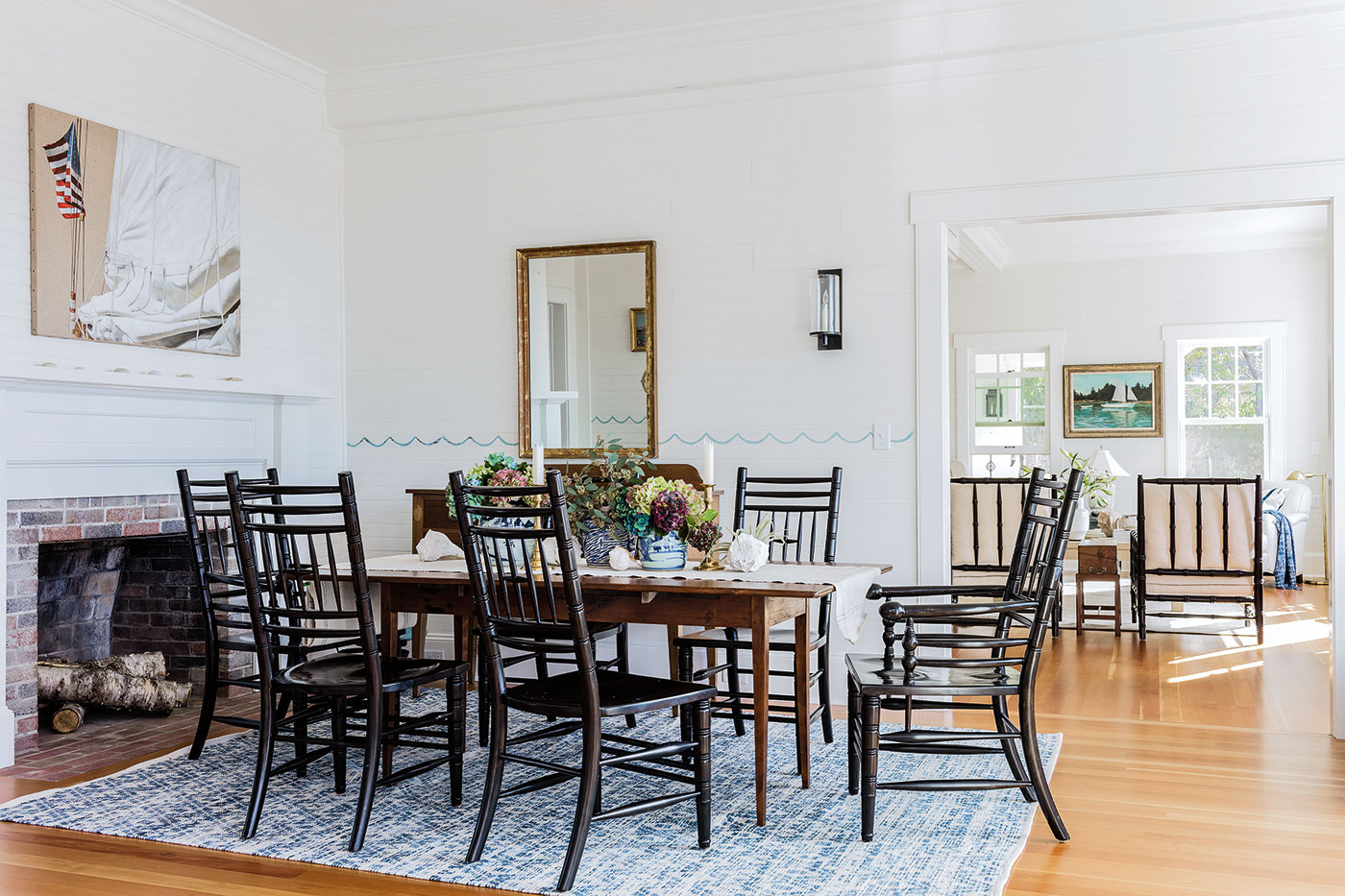 Preserving the original dining room of a Cape Cod cottage