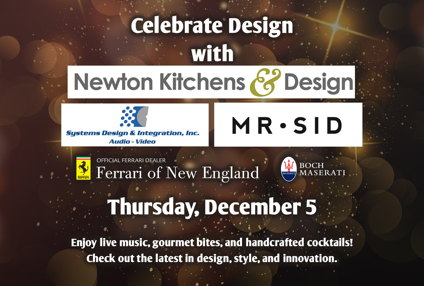 "The Best in Design" Celebration Dec. 5 at Newton Kitchens & Design