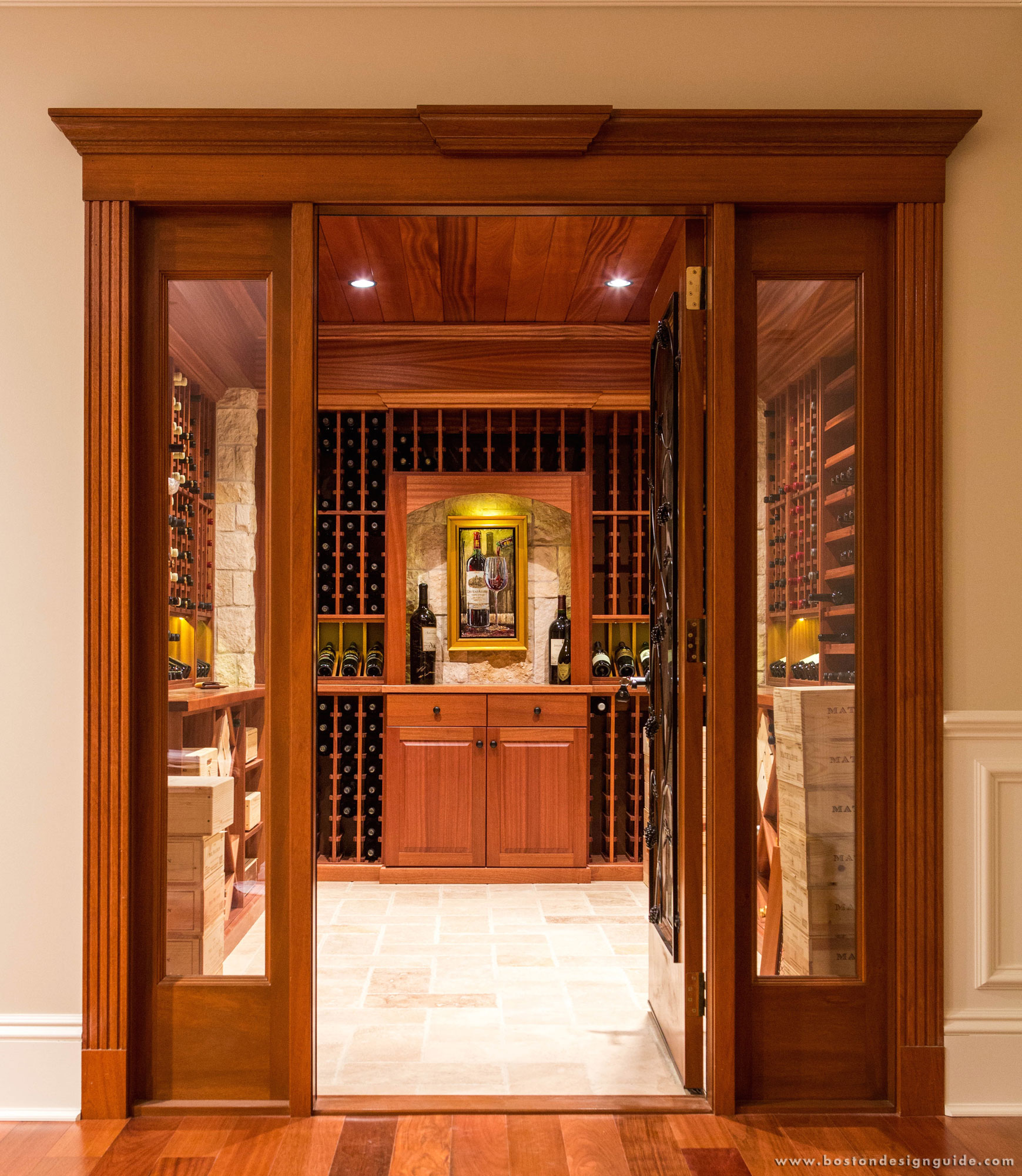 Dacor - When John McClain Design designed this beverage center he knew that  the Dacor WineStation would be the main focal point. With custom cabinetry  surrounding it, the Wine Station is definitely