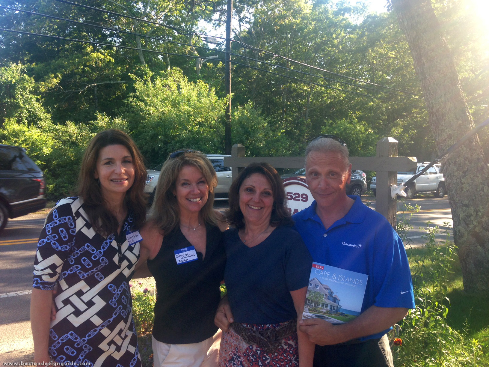 Boston Design Guide Advertising Managers Colleen Keelan and Sharon Litchfield with Crane Appliance representatives.