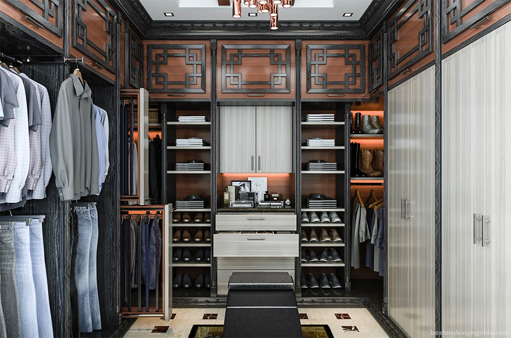 Custom Closets Asian influenced design