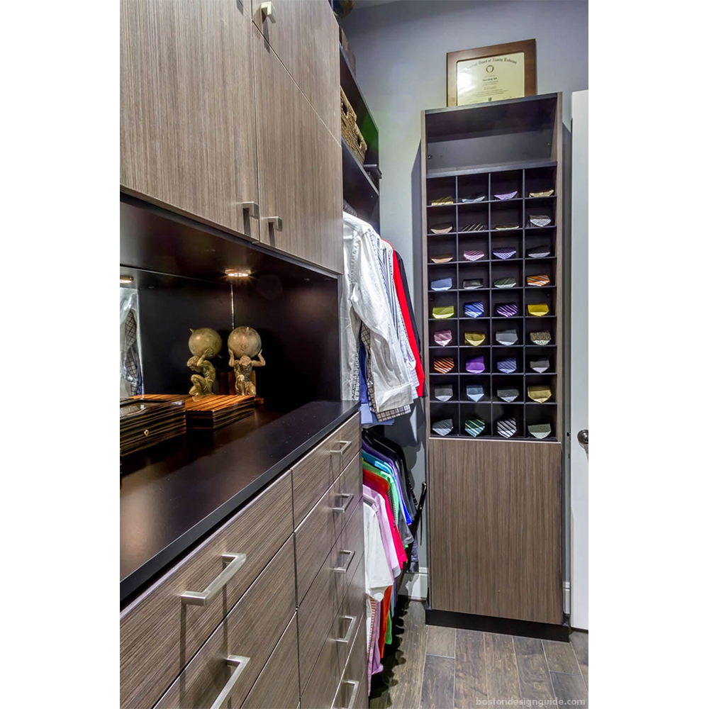 Custom modern closets for him