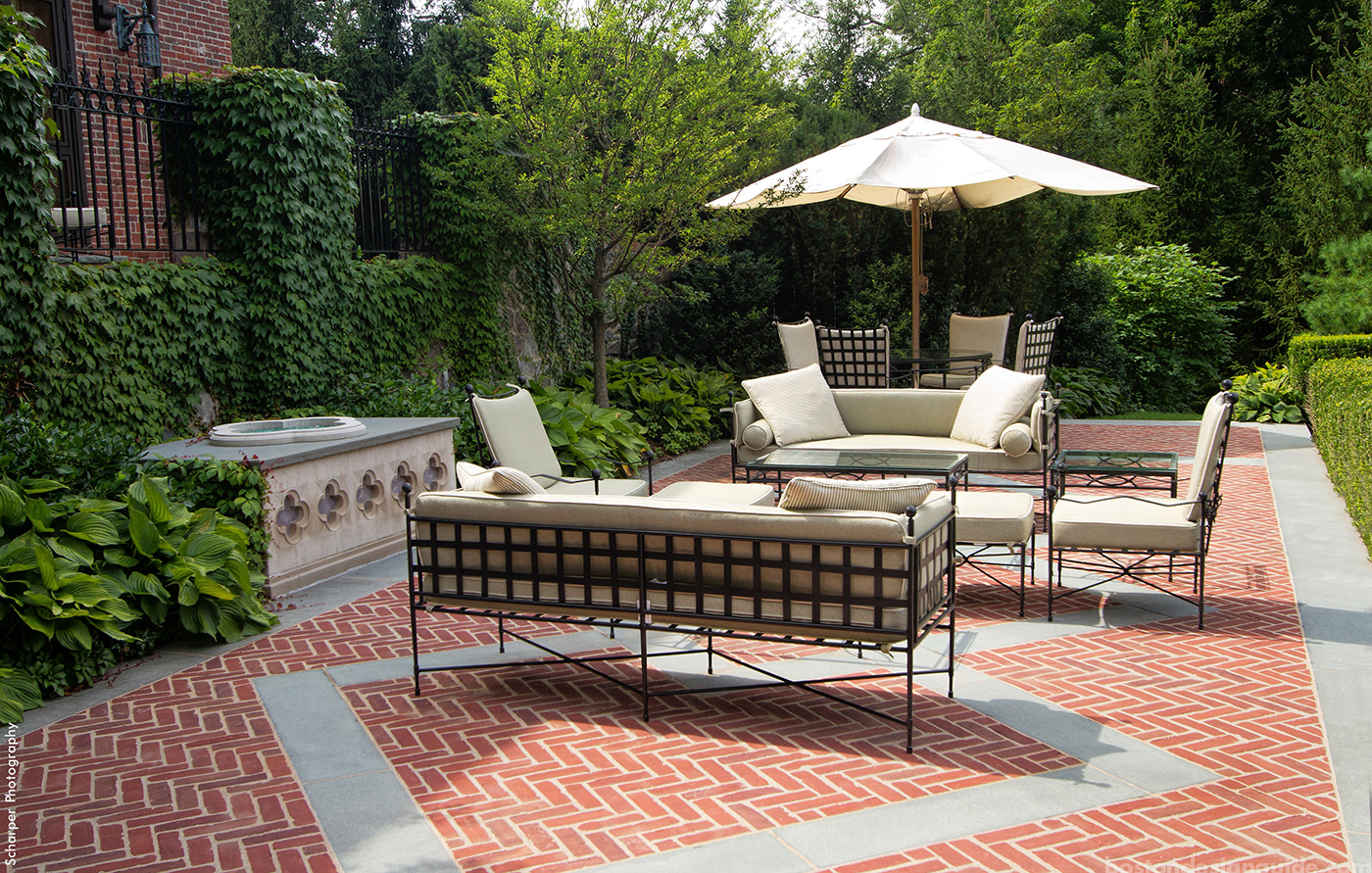 HIgh-end landscape architect classic terrace