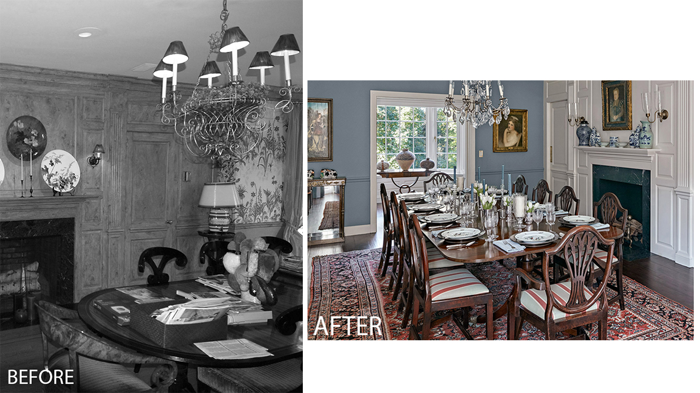 High-end dining room renovation