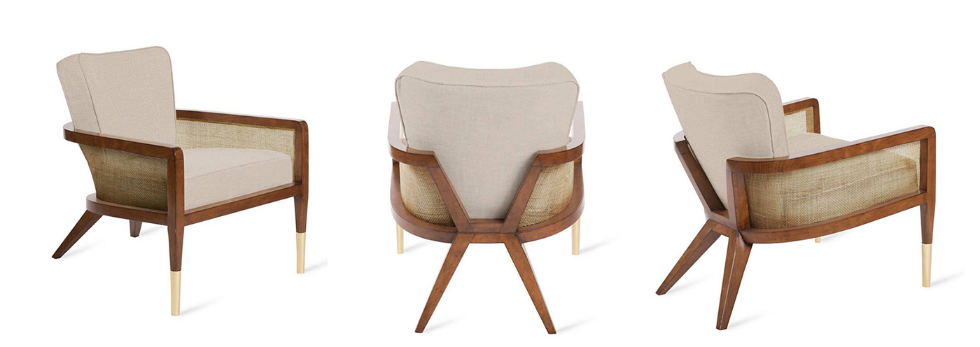 High-end club chairs by Boston interior designer