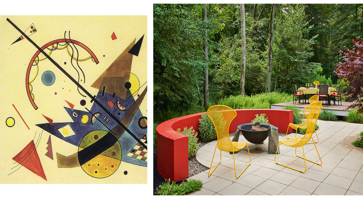 Kandinsky Art Garden by Amy Martin Landscape Design