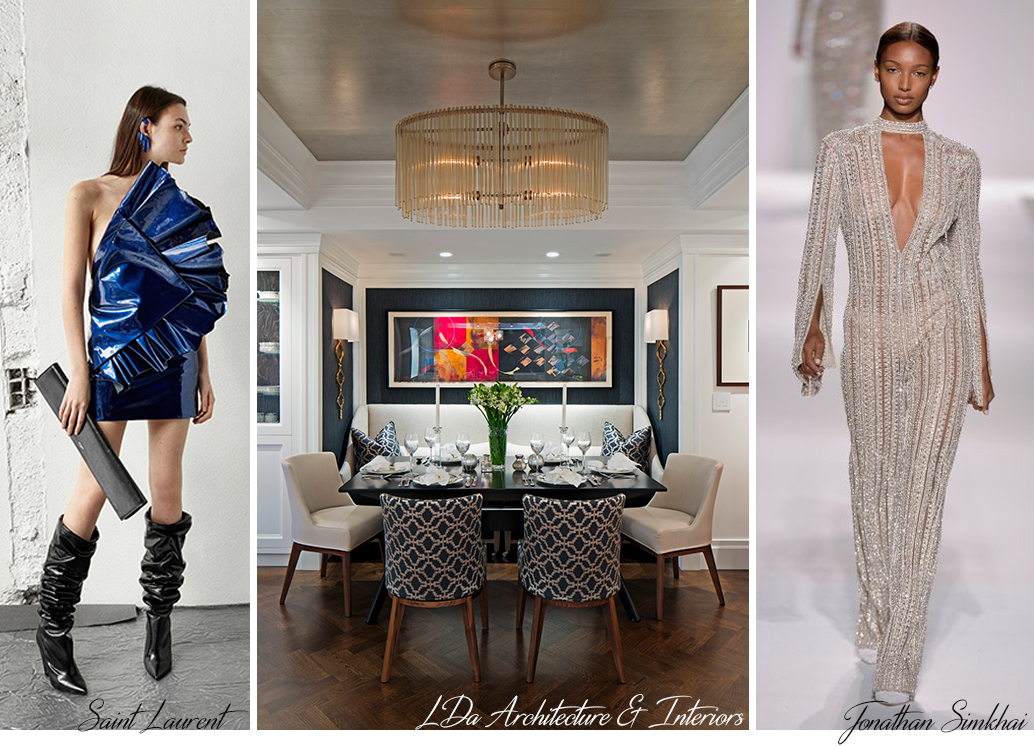 Saint Laurent; LDa Architecture & Interiors; Jonathan Simkhai glamorous home design for fall
