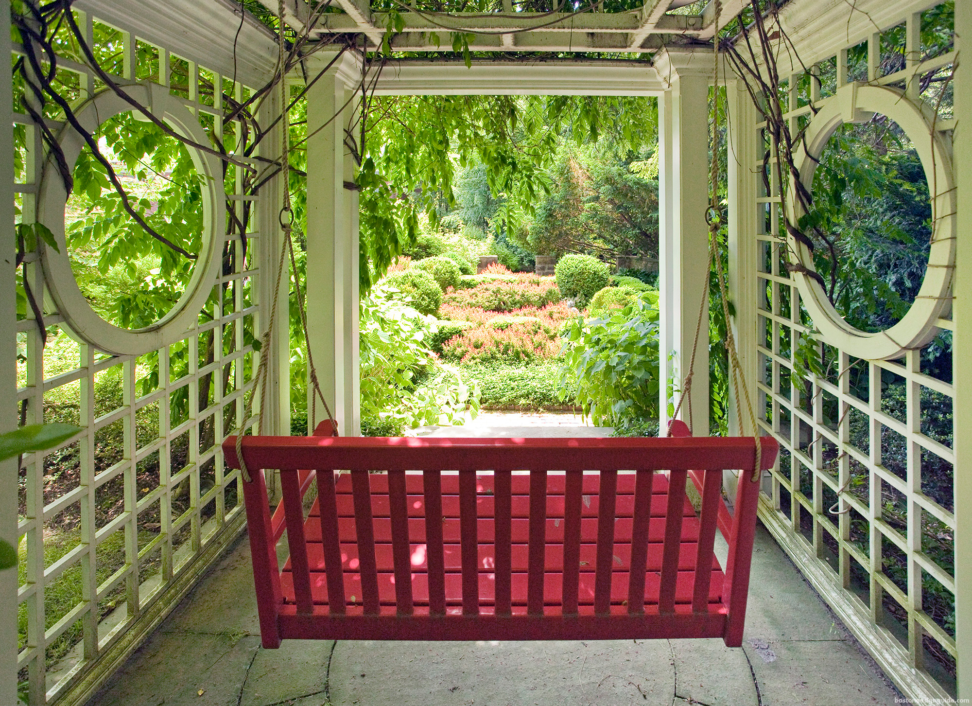 Landscape architecture and design custom cupola gazebo wooden swing