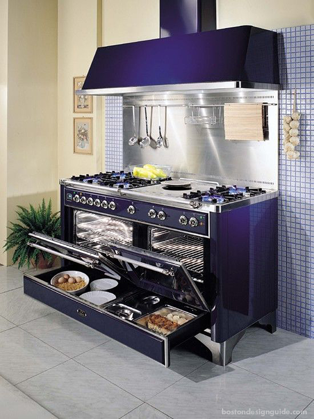 high-end oven and range