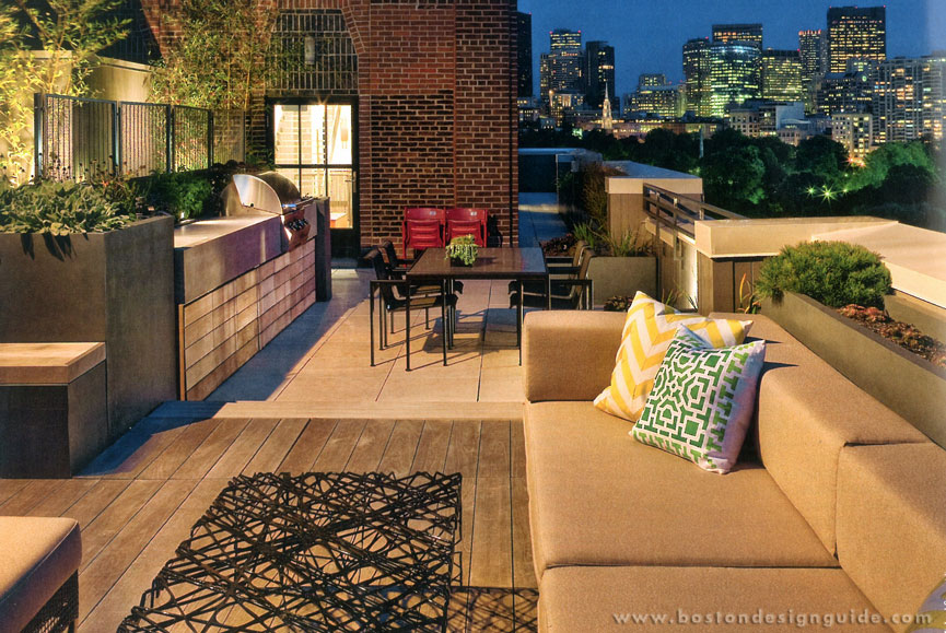 high-end landscape architect, roof deck