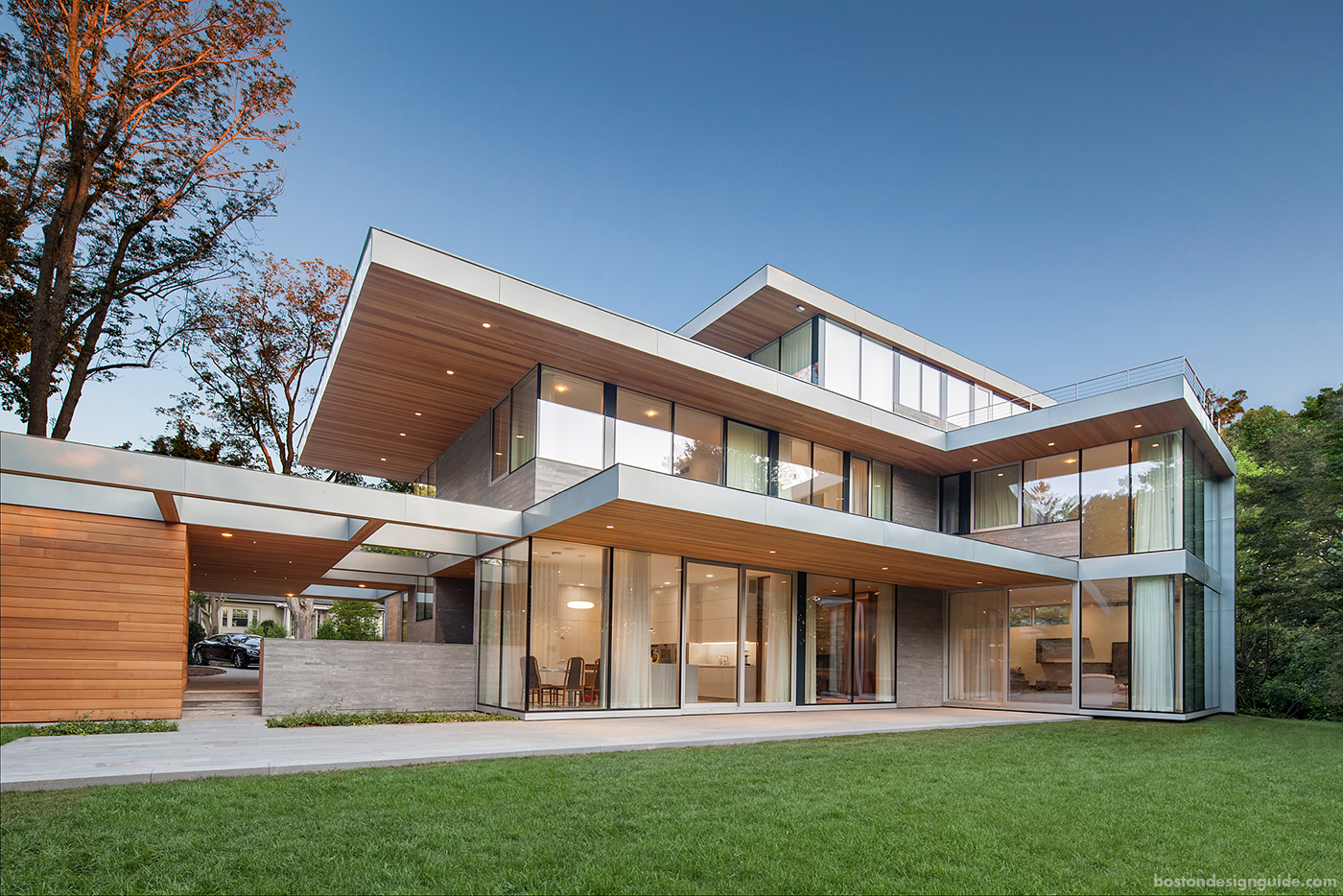 Contemporary home with breezeway