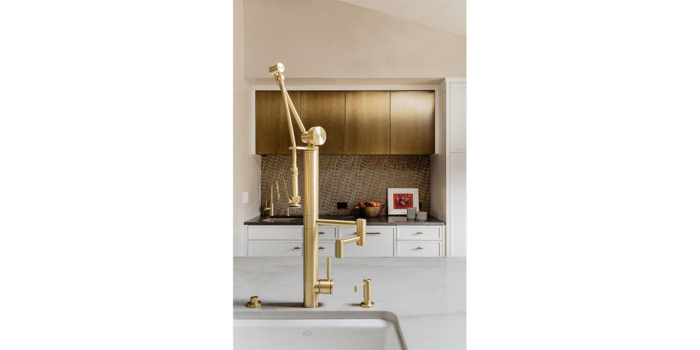 Contemporary faucet by Waterstone, used in kitchen designer Donna Venegas' own home.