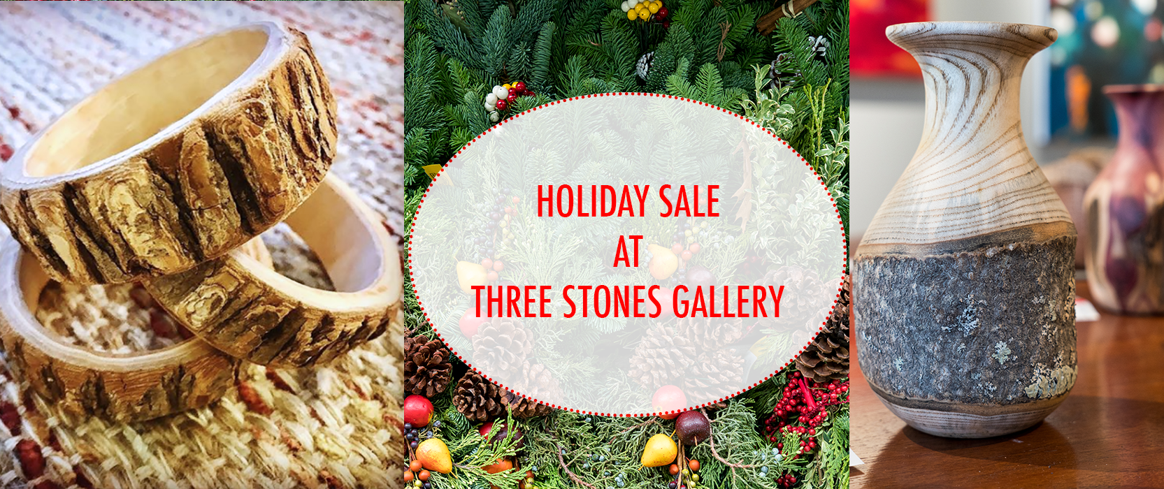 holiday art gallery sale at three stones gallery in west concord ma