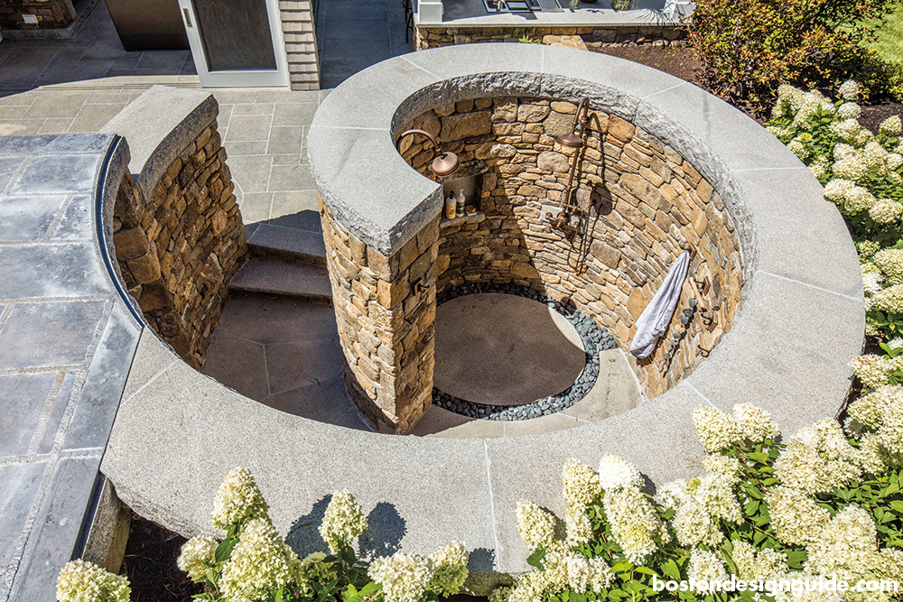 beautiful outdoor shower landscape design